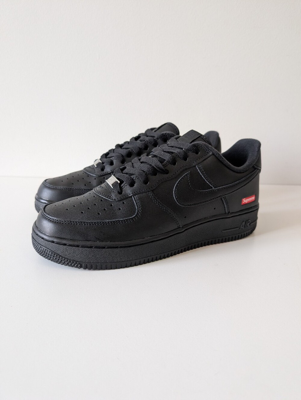 Nike Air Force 1 Low X Supreme Black AF1 CU9225-001 SIZE 9